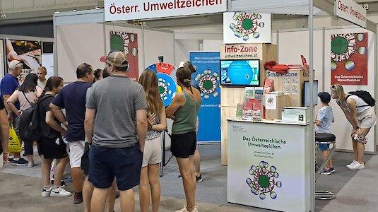 Der Umweltzeichenstand auf der Gartenbaumesse 2024